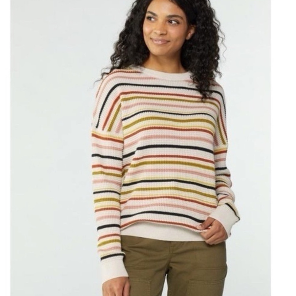 REI Co-op Wallace Lake Organic Cotton Stripped Sweater Multicolor Size S